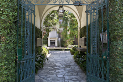 High-end real estate photography exclusive condo exterior entrance in West Hollywood, CA. by Tom Hunter Photography