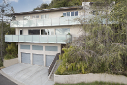 High-end real estate photography front of home exterior in West Hollywood, CA. by Tom Hunter Photography
